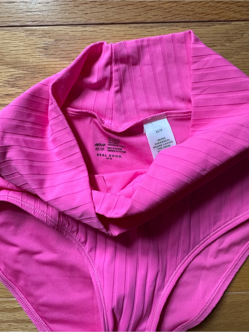 NWT Aerie Ribbed High Waisted Full Coverage Bottom - Picture 6 of 8